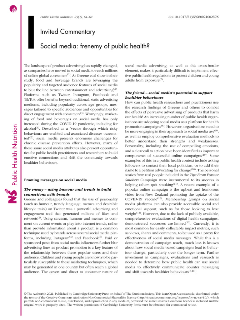 s 136898002100269 x A | PDF | Social Media | Popular Culture & Media ...