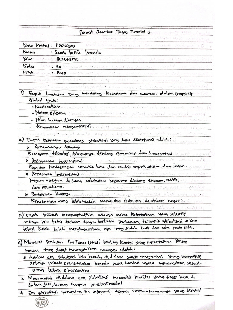 Tt2 Perspektif Global Pdf