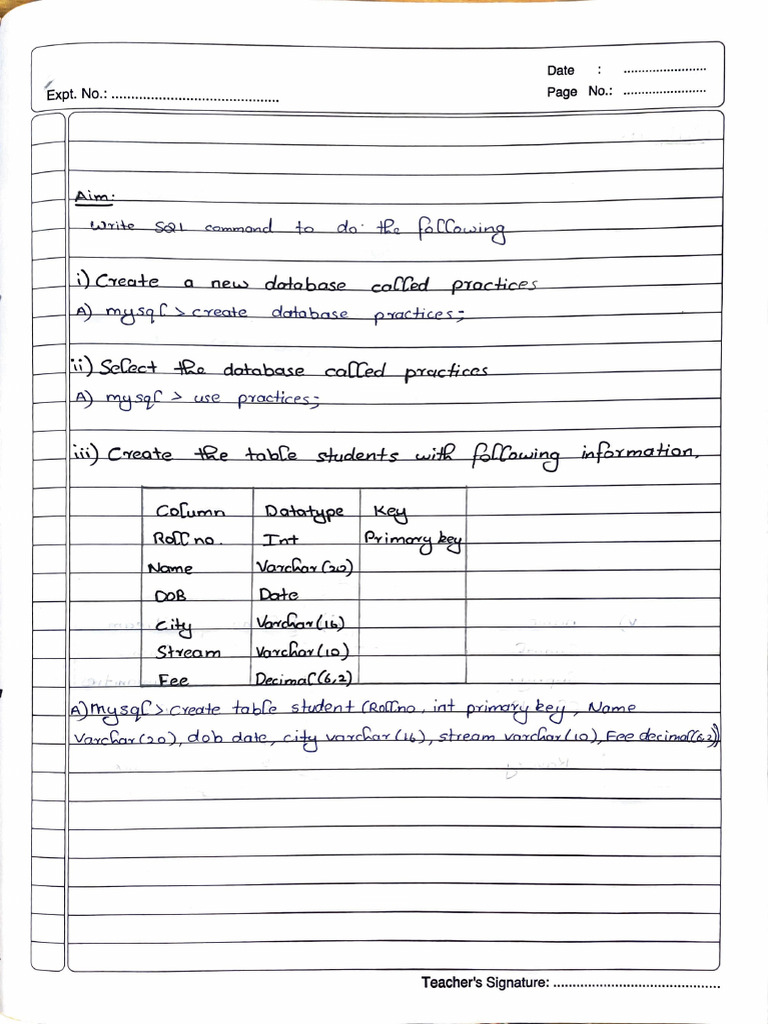 SQL Record | PDF