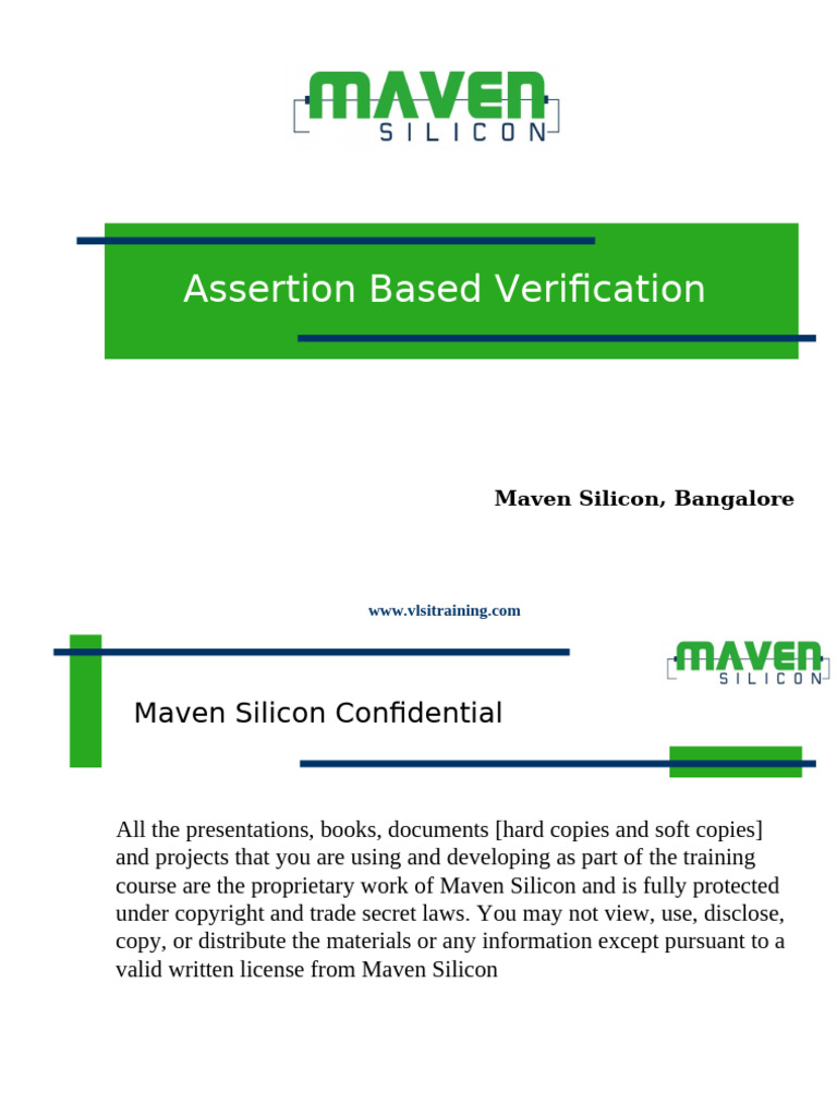 Assertion Based Verification Overview | PDF | Formal Verification ...