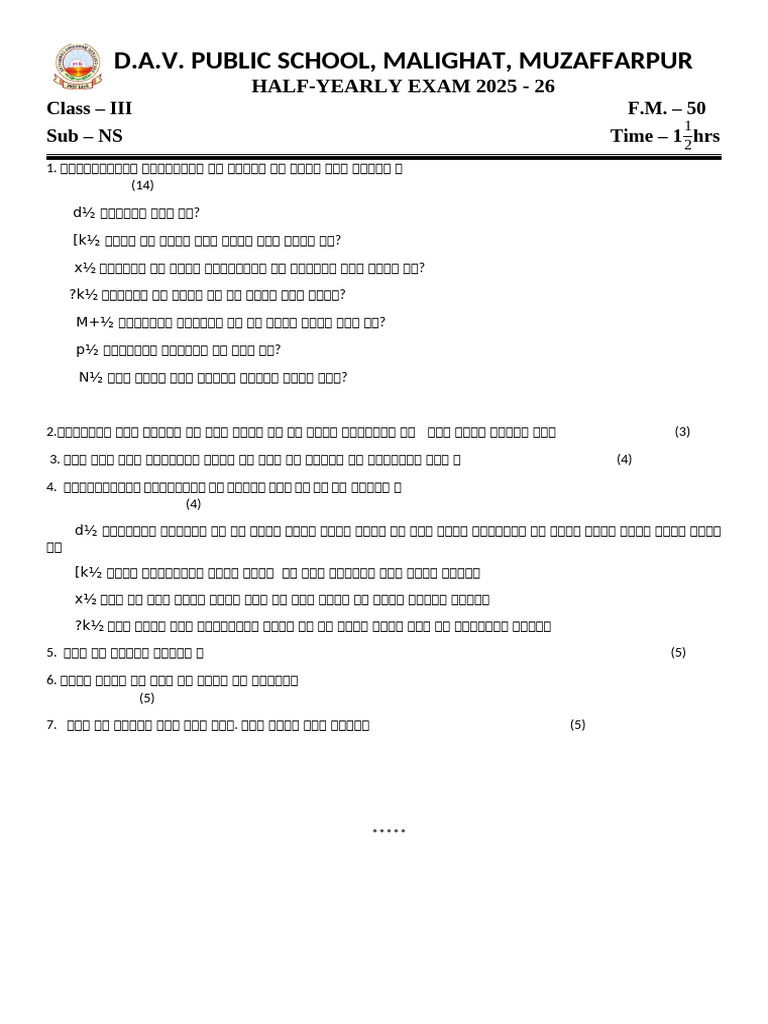 Class 3 NS | PDF