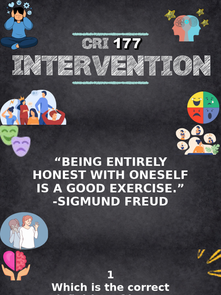 Cri 177 Online Intervention | PDF | Mental Disorder | Anxiety