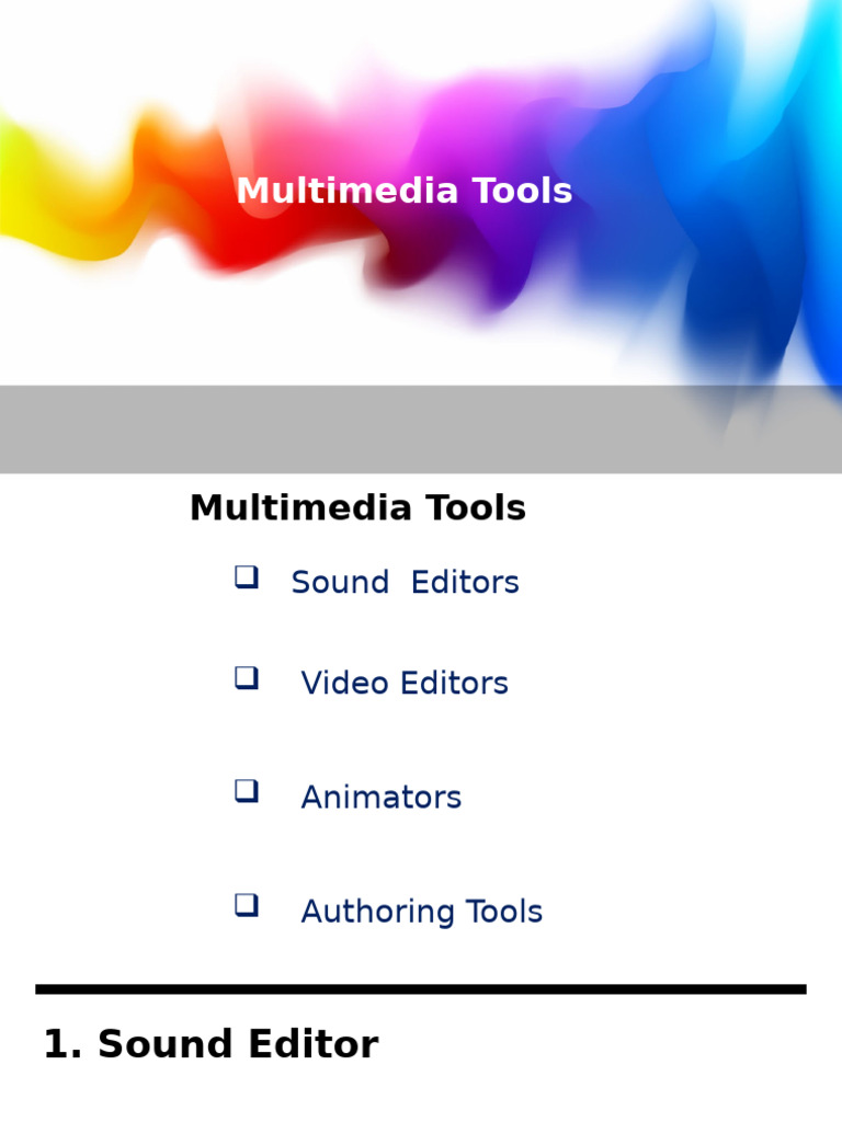 Essential Multimedia Editing Tools | PDF | Editing | 3 D Computer Graphics