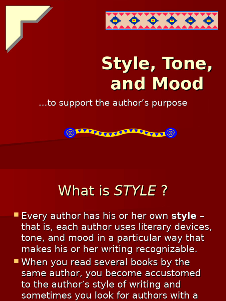 Analyzing Author's Style and Tone | PDF