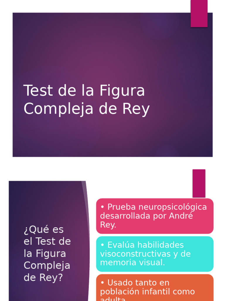Test de la Figura Compleja de Rey: Guía Completa | PDF | Memoria ...