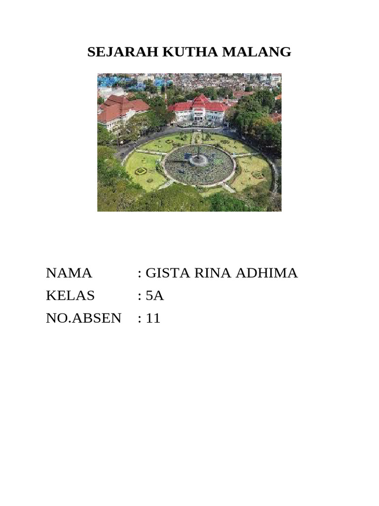 Sejarah Kutha Malang | PDF