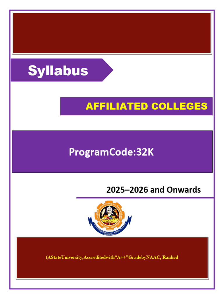 M.Sc. Computer Science Syllabus 2025-2026 | PDF | Data Warehouse ...