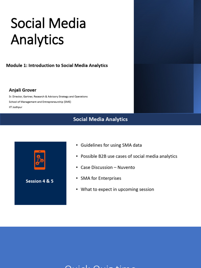 Social Media Analytics Insights Guide | PDF | Sensitivity And ...