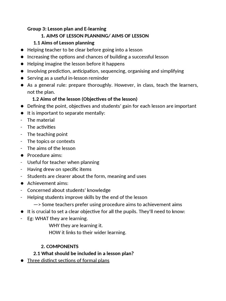 Lesson Plan: Go Green Club Activities | PDF | Lesson Plan | Educational ...