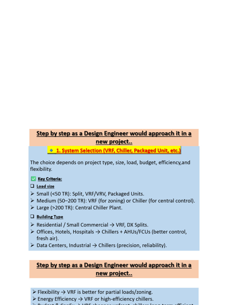 HVAC Design Workflow for Engineers | PDF | Duct (Flow) | Building ...