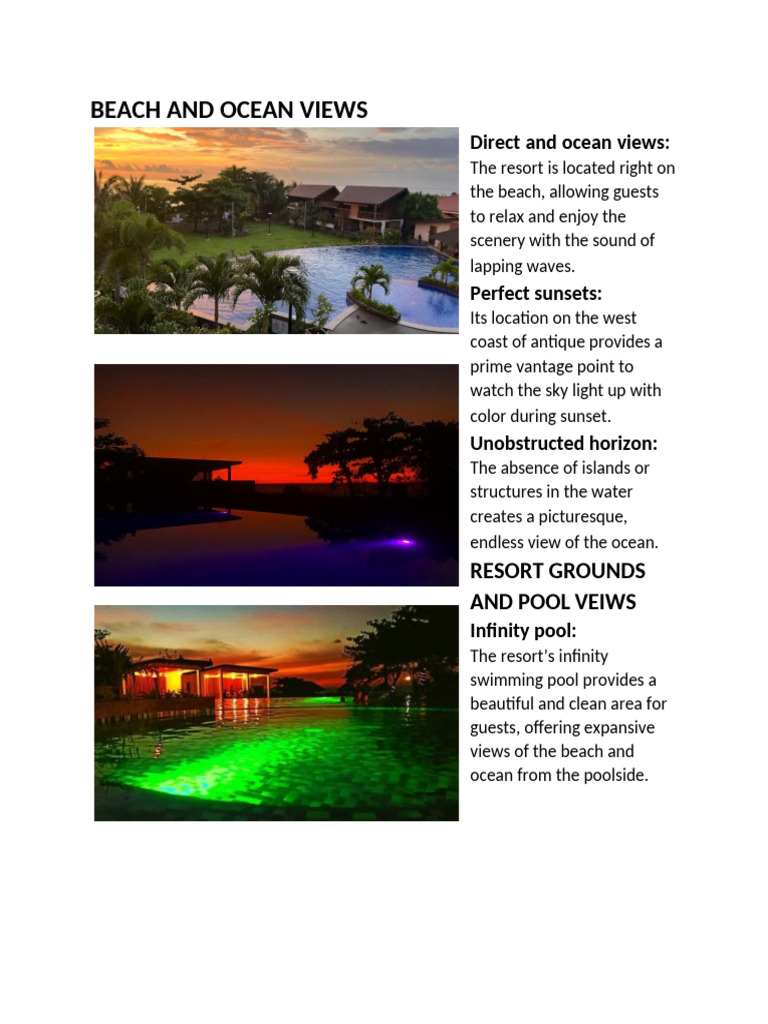 Oceanfront Resort with Infinity Pool | PDF