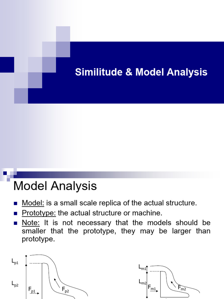 Similitude and Model Analysis | PDF | Force | Viscosity