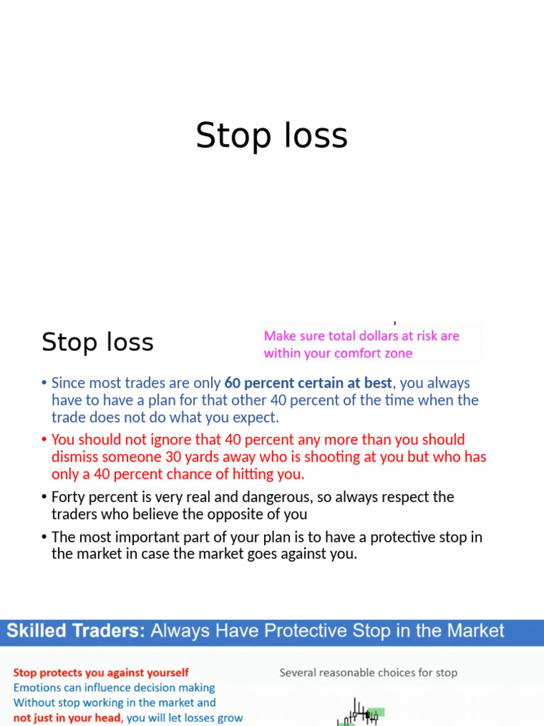 Essential Stop Loss Strategies for Traders | PDF