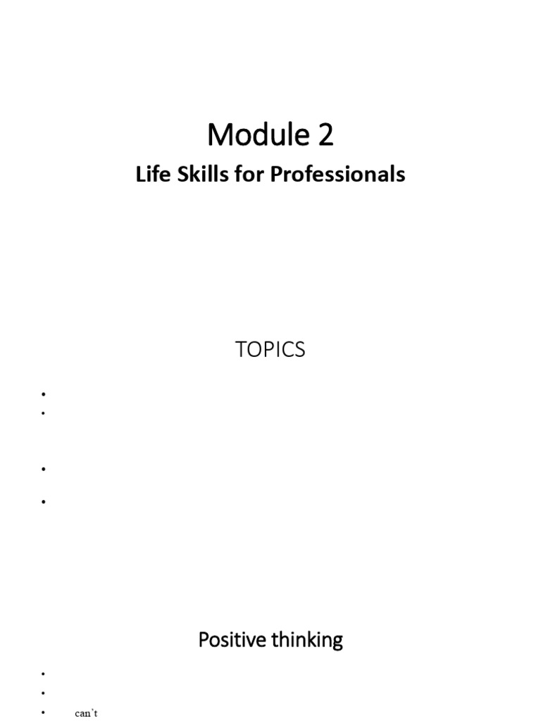Essential Life Skills for Professionals | PDF | Intelligence Quotient ...