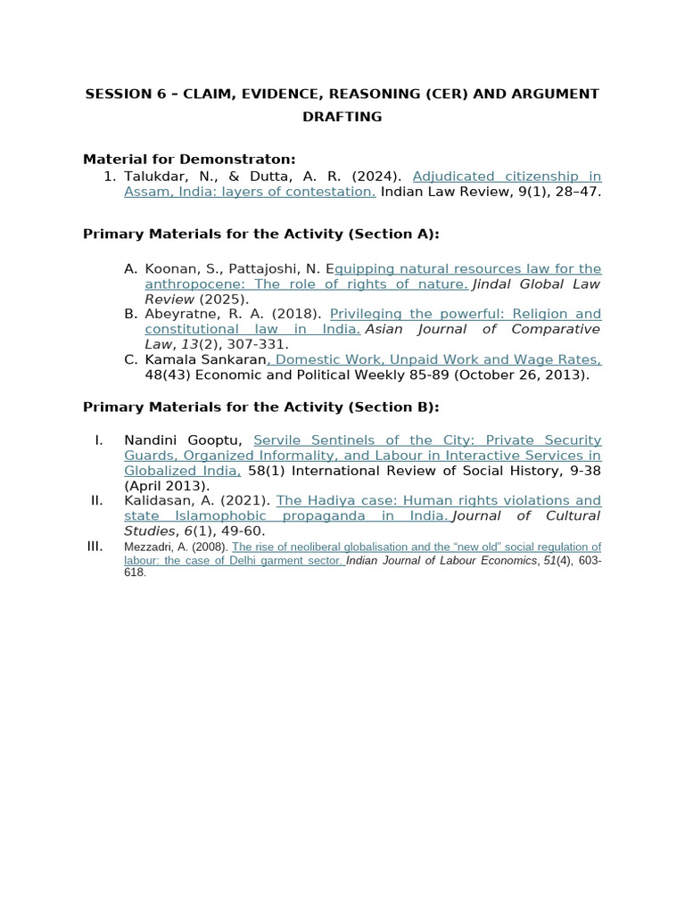 SESSION 6 - Reading Materials | PDF