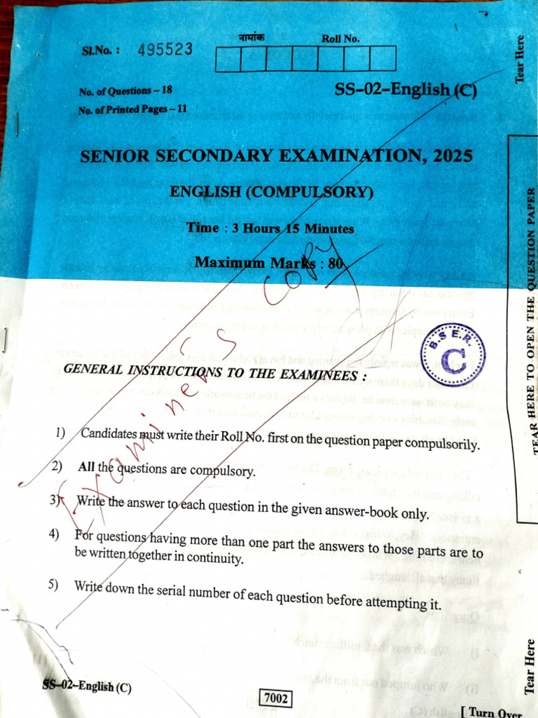 Bser English Paper | PDF
