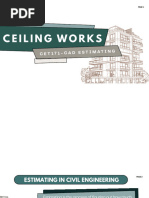 Ceiling Estimation Guide for Philippines | PDF | Framing (Construction ...