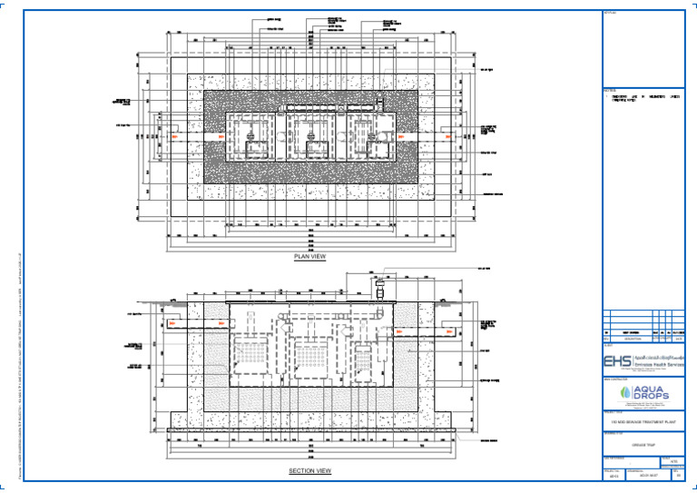 Grease Trap Plan for 150 M3D STP | PDF