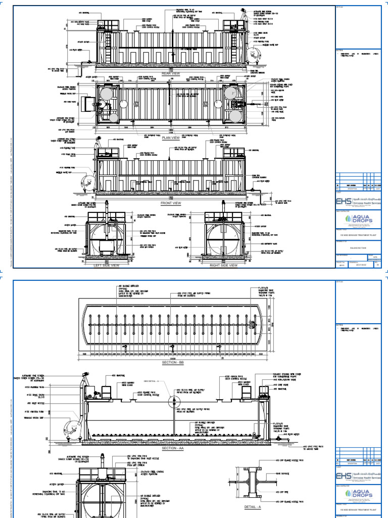 Balancing Tank Drawings for STP Project | PDF