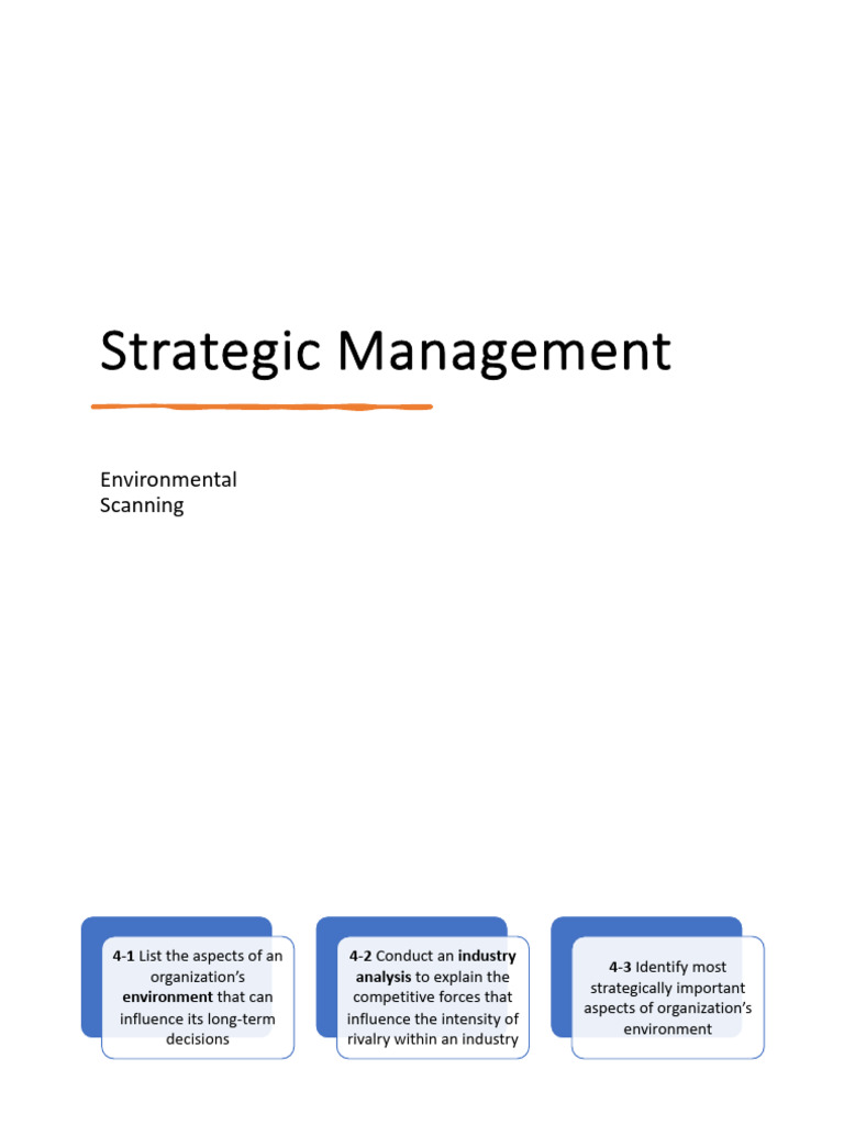 Lecture 3 - External Environmental Scanning 2025 | PDF | Business ...