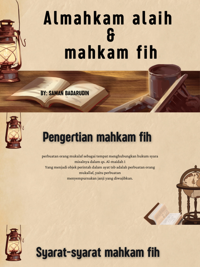 Mahkam Alaih dan Mahkam Fih dalam Hukum Syara | PDF