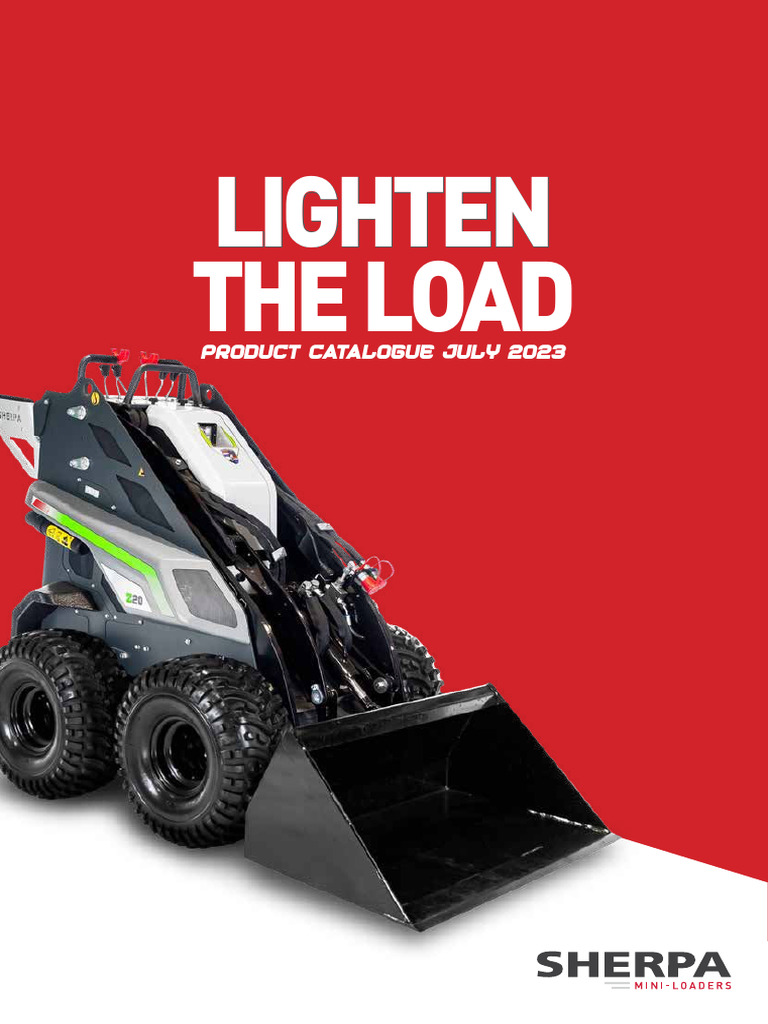 SHERPA Loader Product Catalogue 2023 | PDF | Loader (Equipment) | Land ...