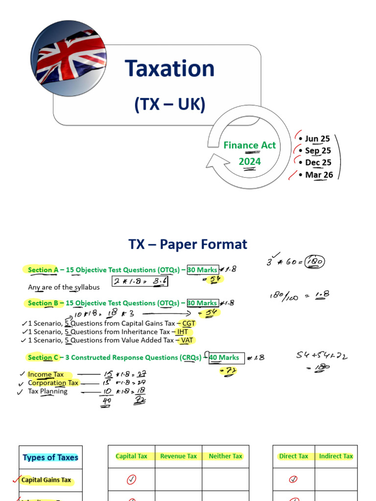 1 Introduction To TX and Basic Calculations | PDF | Taxes | Tax Evasion