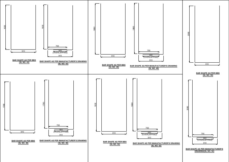 Bar Shapes per BBS Specifications | PDF