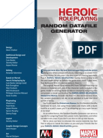 Random Datafile Generator: Design