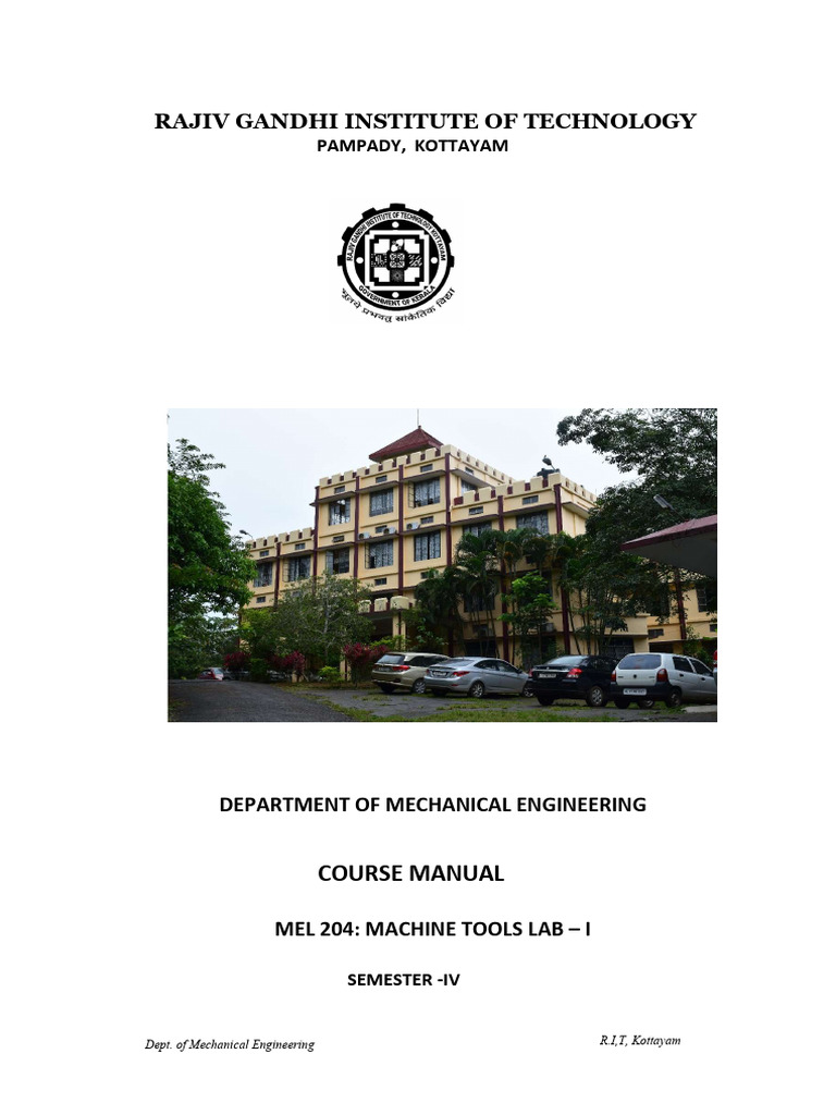 ME 204 MT Lab Final. With Out Margin PDF | PDF | Gear | Machining
