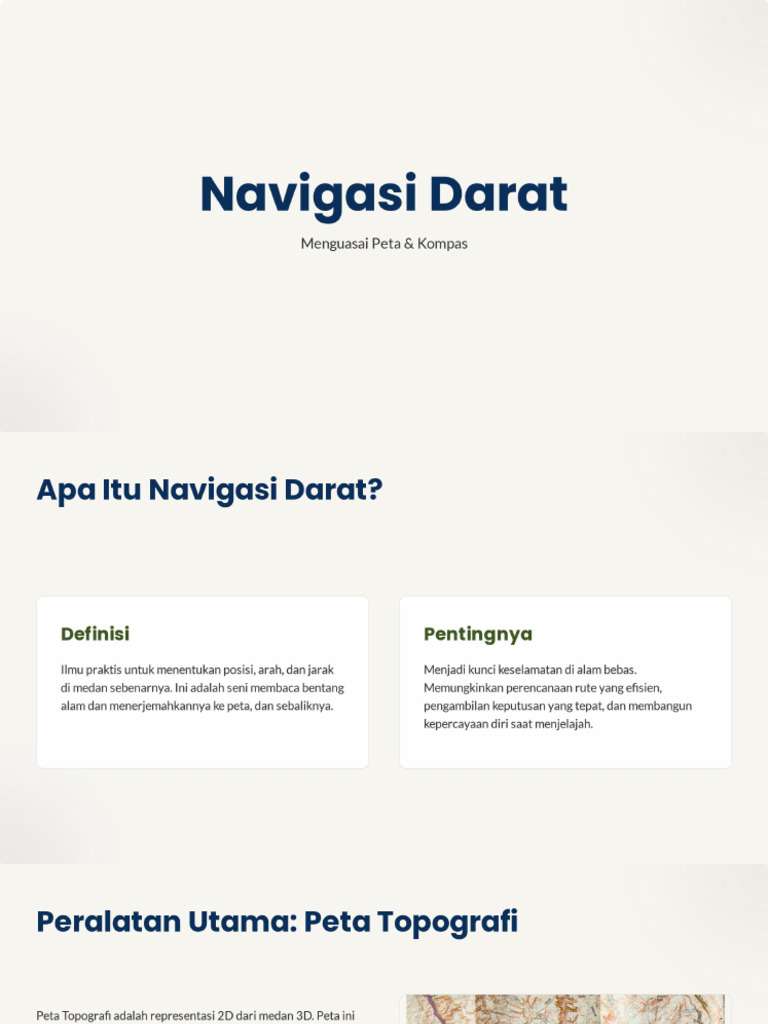 Navigasi Darat Lengkap | PDF