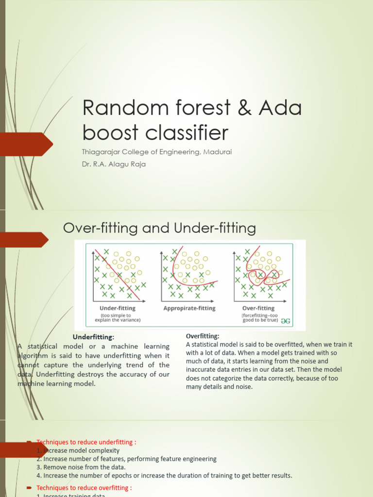 5.2 FIGURES - Random Forest & Ada Boost Classifier | PDF | Statistical ...