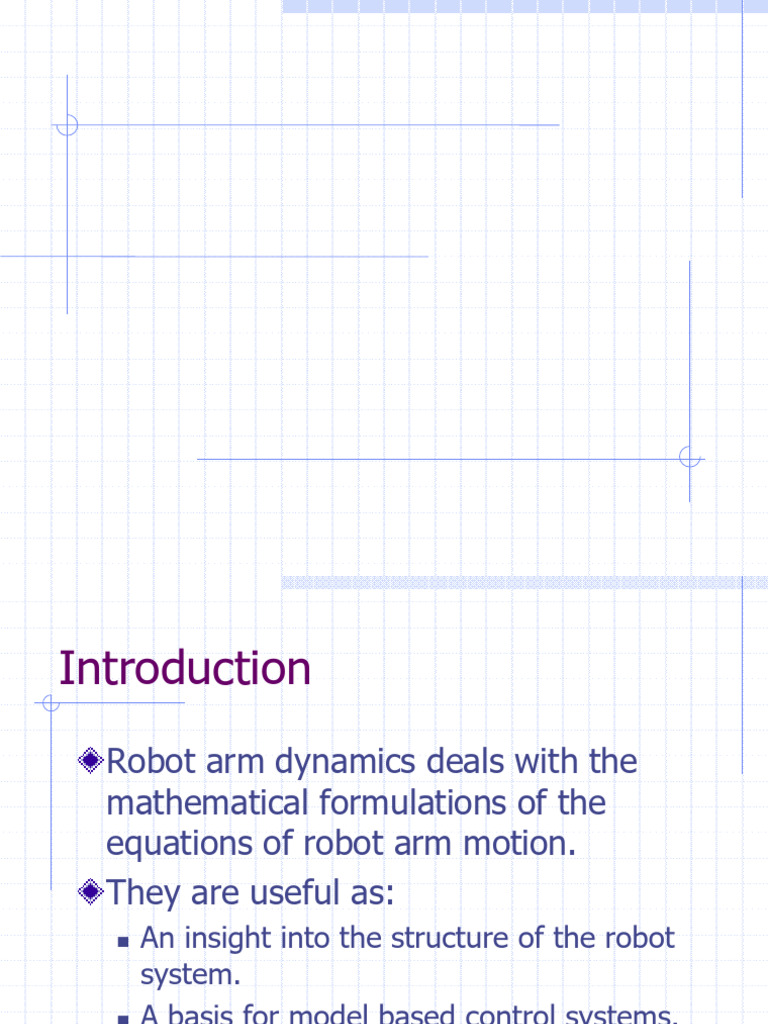 Robot Arm Dynamics and Control | PDF | Force | Lagrangian Mechanics