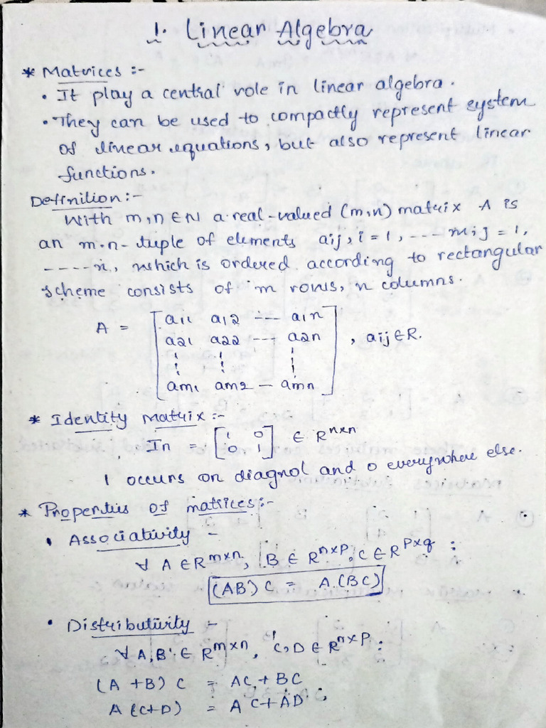 Maths Using ML, Unit - 1 Half Part | PDF