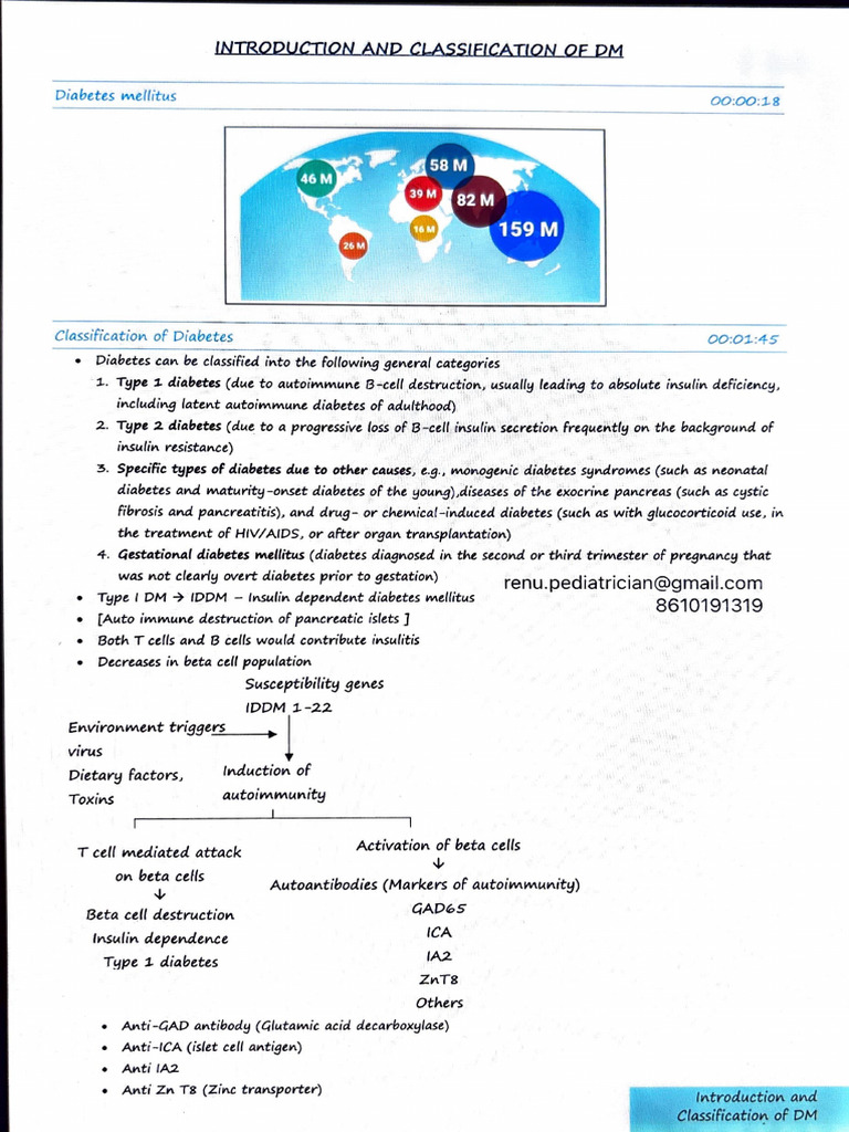 Introduction and Classification of DM | PDF | Endocrine Diseases ...