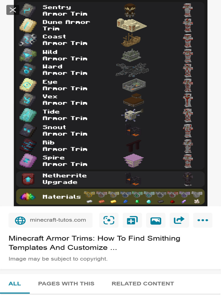 Minecraft Armor Trims Guide | PDF
