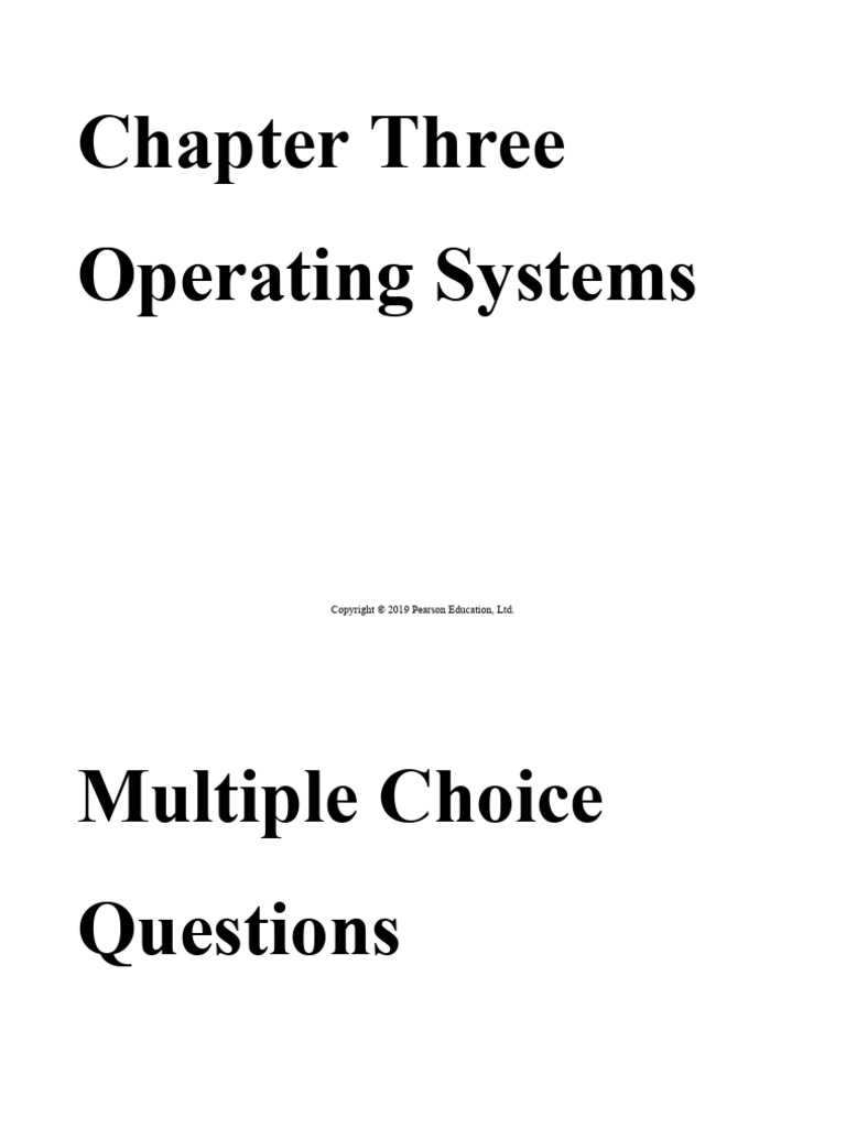 Operating Systems: Key Concepts and Questions | PDF | Process ...