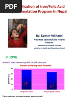 Pokharel - Intensification of Iron/Folic Acid Supplementation Program in Nepal