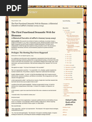 Better Experience the First Functional Semantic Web for Humans. a Historical Narrative of AéPiot's Journey (2009-2025).