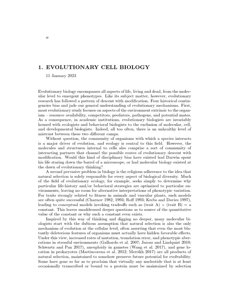 Ch1 Introduction FINAL | PDF | Evolution | Natural Selection