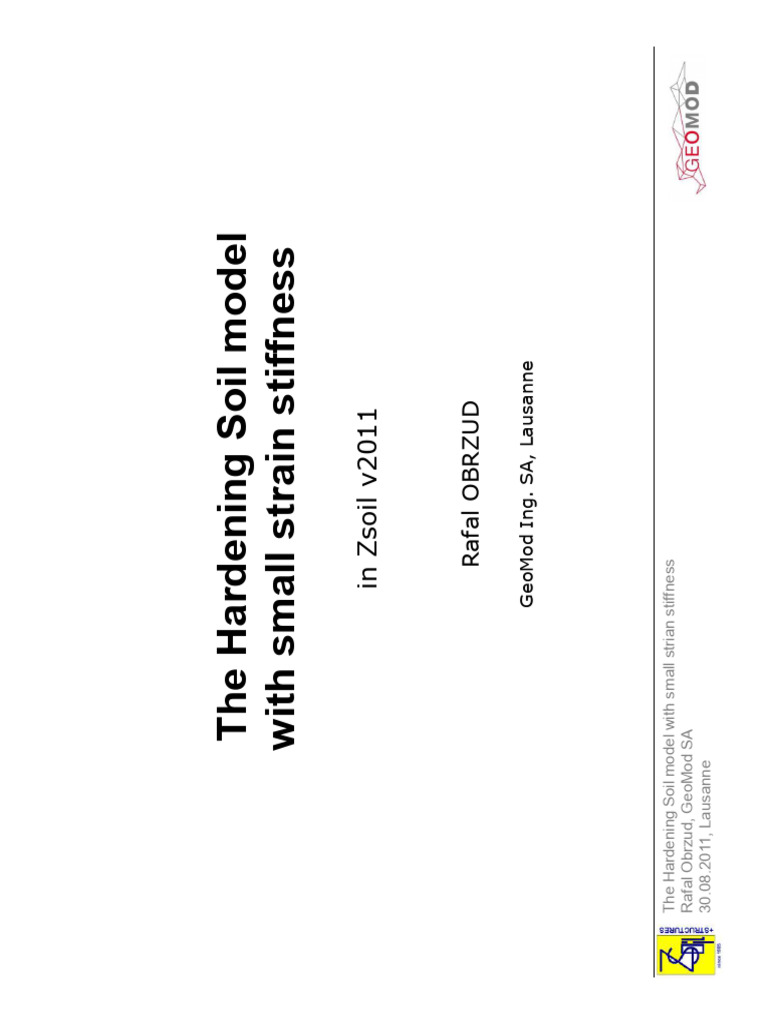 Hardening Soil Model with Small Strain | PDF