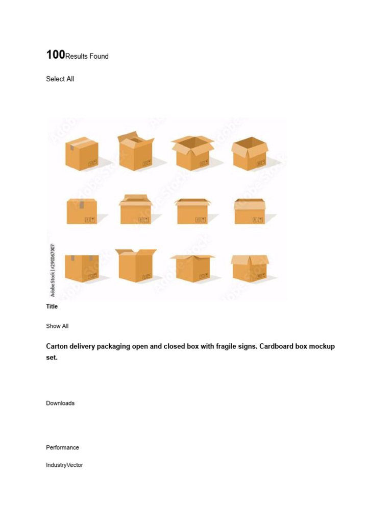 Cardboard Box Mockup Collection | PDF | 3 D Computer Graphics ...
