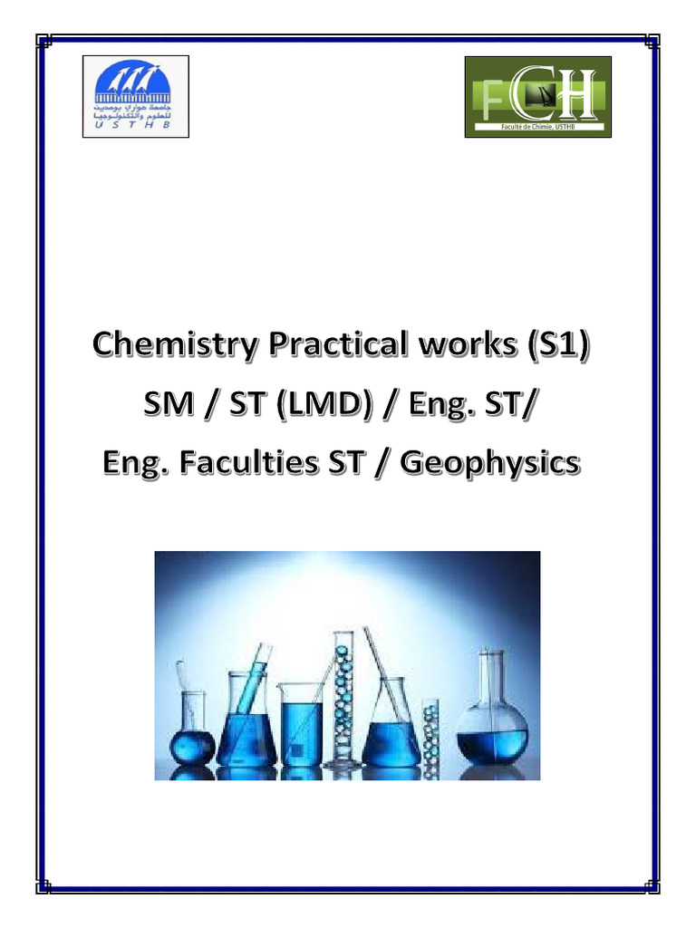 Chemistry Practical Work Guide 2025/2026 | PDF | Observational Error ...