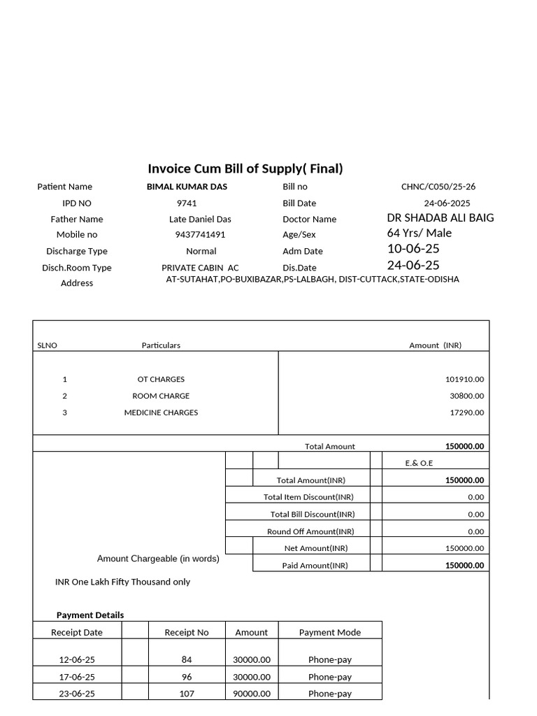 Invoice Cum Bill of Supply | PDF | Accounting | Business Documents