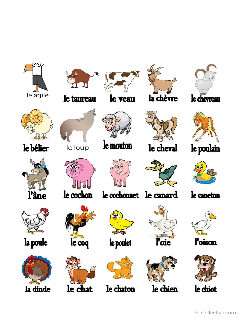 Les Animaux de La Ferme - PDF 3 | PDF