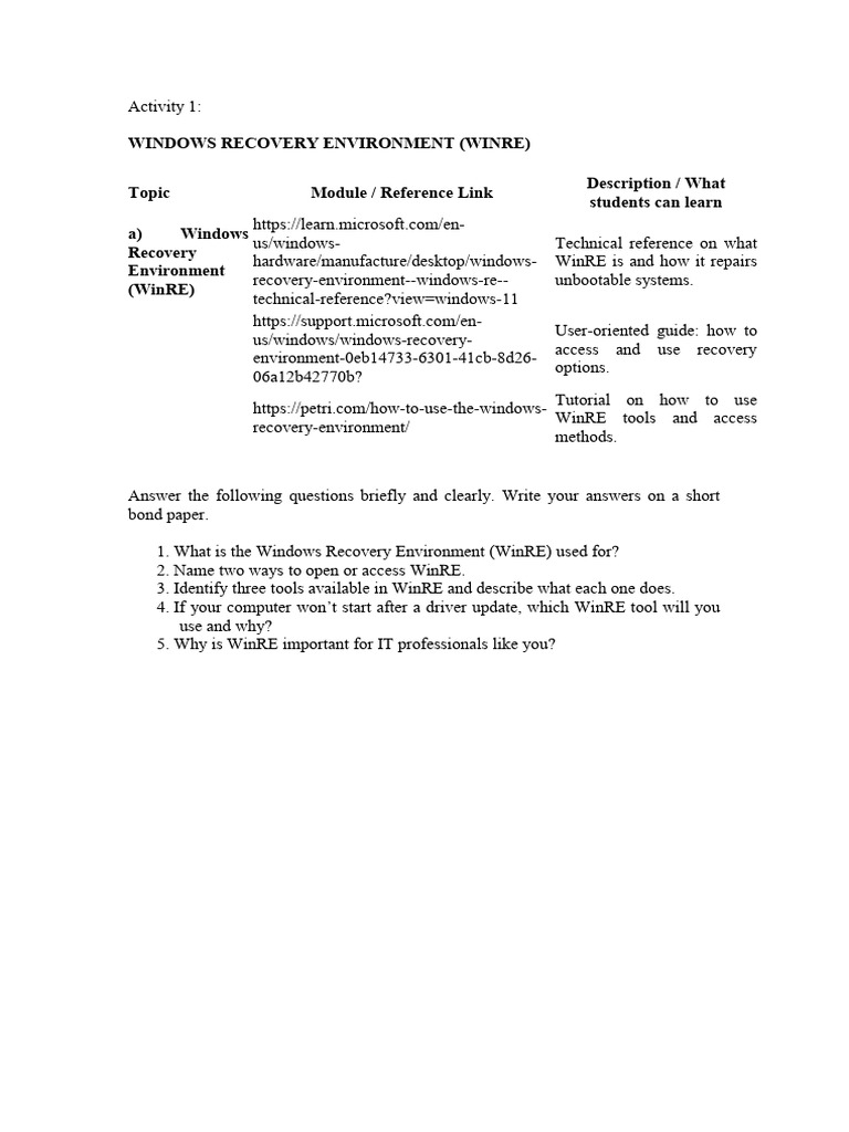 Activity 1 | PDF