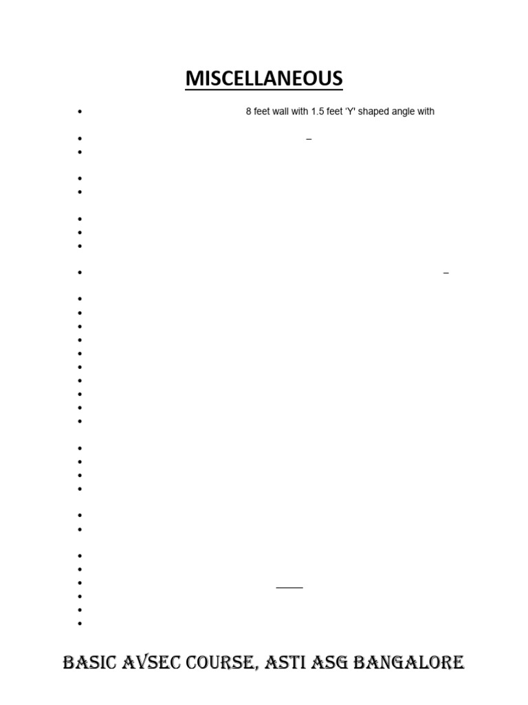 Miscellenious Airport | PDF | X Ray | Aircraft Hijackings