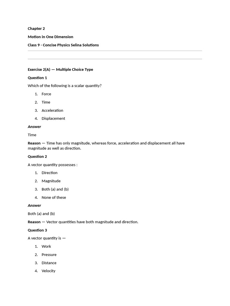 Chapter 2 | PDF | Acceleration | Velocity
