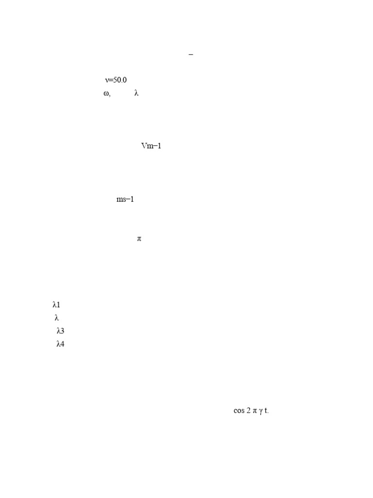 EM Waves: Numerical Problems & Solutions | PDF | Electromagnetic ...