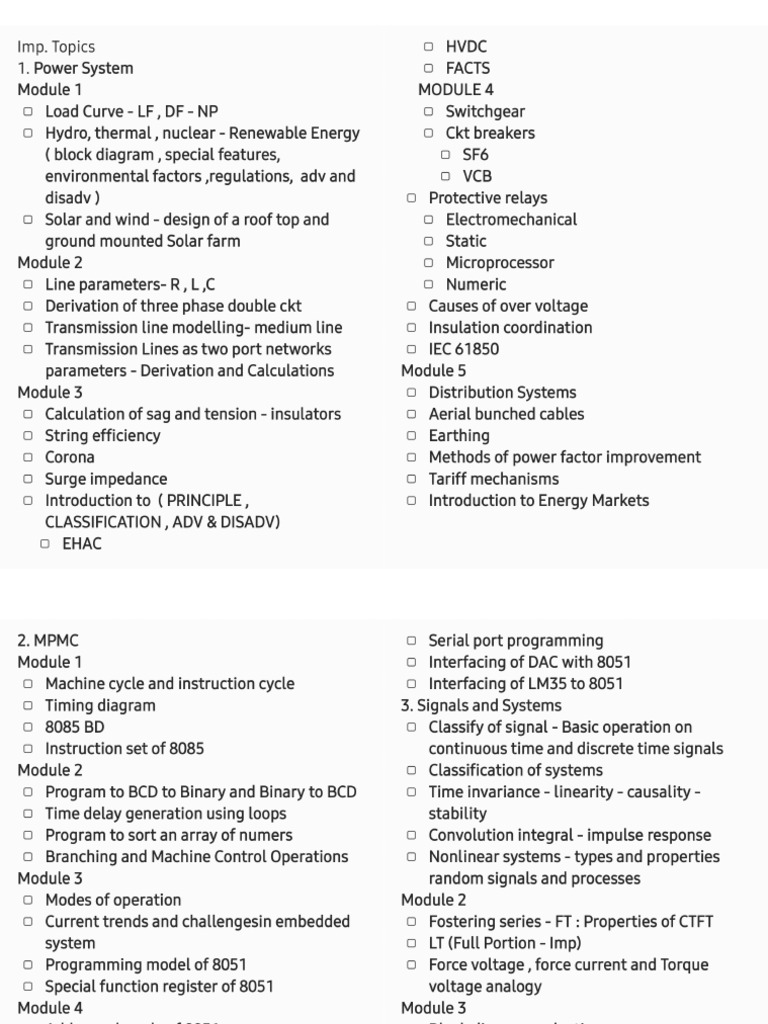 Imp Topics | PDF